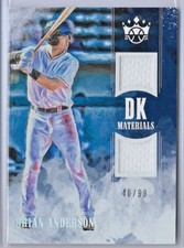 Brian Anderson, Miami Marlins—2018 Diamond Kings DK Materials Holo Silver—46/99