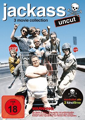 Jackass - 3 Movie Collection / Uncut # 3-DVD-BOX-NEU