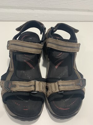 Mens Abeo Cayucos Sport Sandals Brown Bio System Leather Sz  display picture 2
