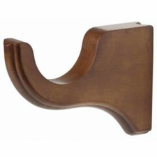 Kirsch ESTATE OAK Wood Trends Bracket- 3 1/2" Return, for 2" Pole 5503EG820 