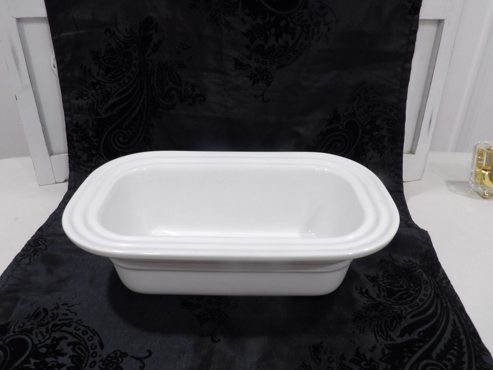 Le Creuset Stoneware White Bread Loaf~Meat Loaf Pan