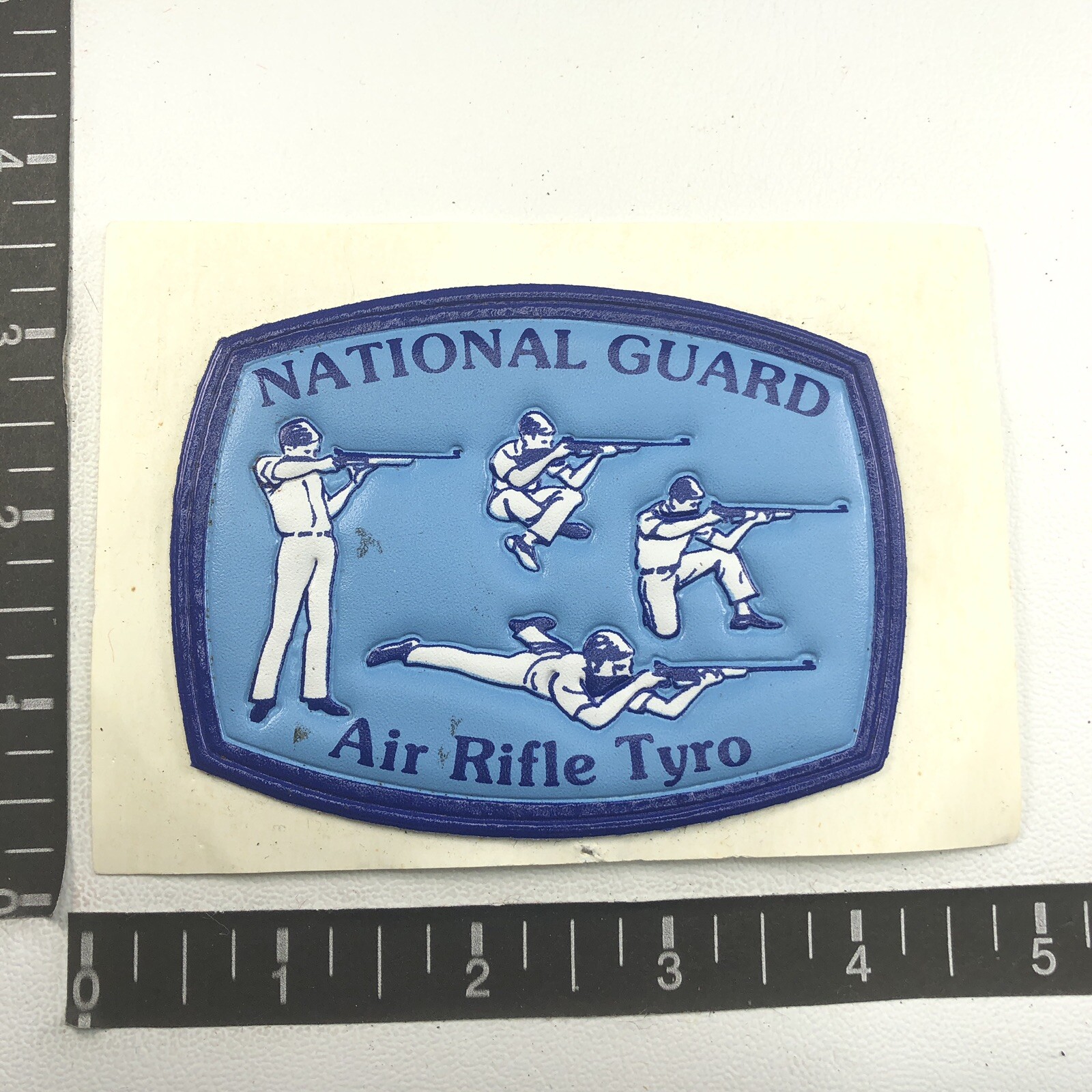 Vtg Sticky Back Puffy Gun Patch NATIONAL GUARD AIR RIFLE TWO 06TU | eBay