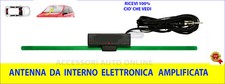  Antenna Auto Radio FM  AM UNIVERSALE Amplificata da interno per Parabrezza 