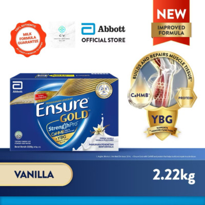 1X Abbott Ensure Gold Vanilla 2.22kg for Middle-Age & Elderly