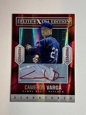 Cameron Varga 2014 Panini Elite Extra Edition #40 Red Ink Auto 21/25 Tampa Bay