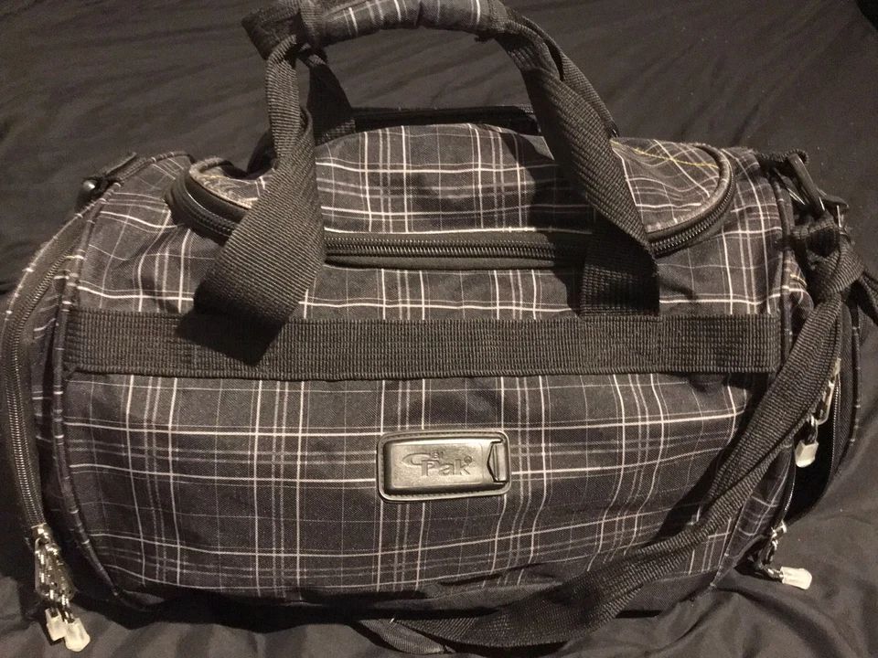 Bolsa/equipaje de viaje a cuadros California Pak Foto 2 de 4