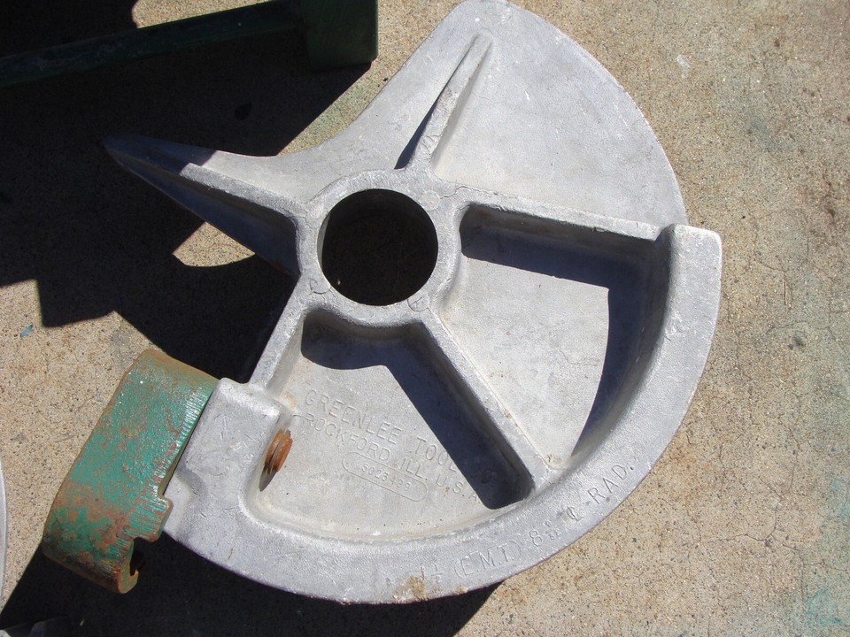 GREENLEE 555 CONDUIT PIPE BENDER w/EMT SHOE GROUP 1/2" to 2" *worksgr8