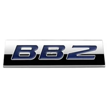 BUMPER STICKER METAL EMBLEM DECAL TRIM BADGE 3D POLISHED BLUE LETTERING BB2