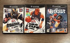 (3) Nintendo Gamecube Sports Games Bundle - Madden 2003 NBA Live 2003 NBA Street