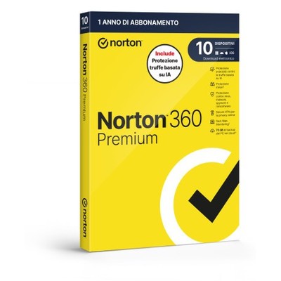 SOFTWARE ANTIVIRUS PREMIUM BOX 360 2026 ANTITRUFFA - 10 DISPOSITIVI 75GB (FC-214