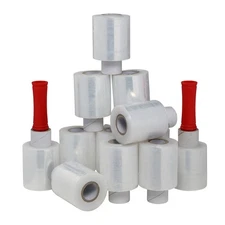 4" x 1000FT 12 Rolls Pallet Wrap Stretch Film Shrink Hand Wrap 1000'