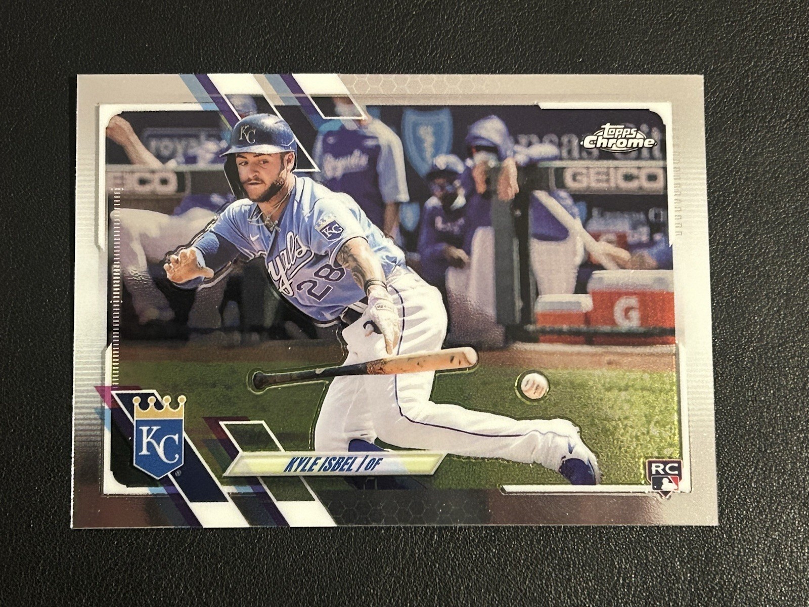 2021 Topps Chrome Update Series - Kyle Isbel #USC98 (RC)
