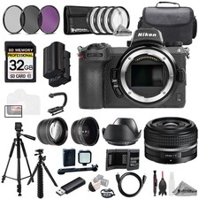 Nikon Z 7II NIKKOR Z 40mm f/2 SE Lens 32GB Ext Bat 9 PC Filtr-MEGA Kit