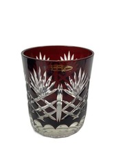 Bicchiere in vetro taglio bordeaux Edo Kiriko vetro cristallo tradizionale...