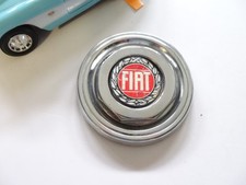 Flat Vintage Chrome Wheel Center Cap 5 Inches On Backside