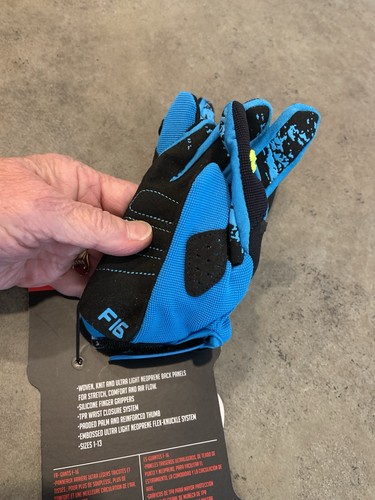 Fly Racing F-16 Racing Gloves Size YM 5 NWT - Foto 3 di 7