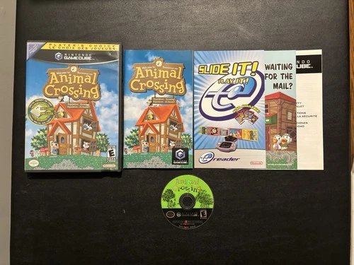 Animal Crossing 2002 Nintendo GameCube In Case with Manual No Memory Card Tested