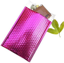 Proline Glamour Metallic Pink Poly Bubble Mailers Envelopes Self Sealing Bags 0