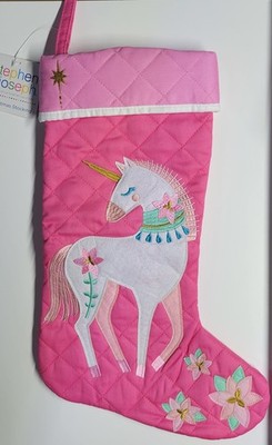 NEW STEPHEN JOSEPH Unicorn Christmas Stocking Fully Lined