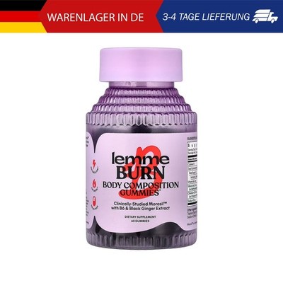 Lemme, Burn Gummies, Fruchtgummis, Beere, 60 Fruchtgummis