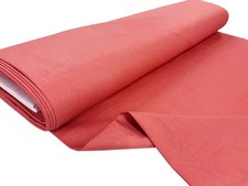 Coral Pink Denim Fabric Non-Stretch Strong Dungaree Overall Dressmaking Material
