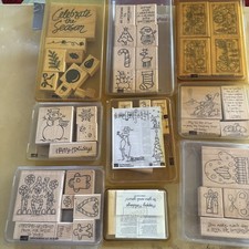 Christmas wooden stamps by stamp it up or stampede