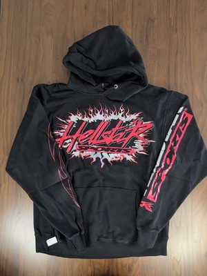 Hellstar Sports Future Flame Hoodie Sweater Black size Large Brand New
