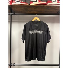Chrome Hearts Black White Logo Mesh Jersey - L