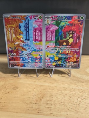 Sawsbuck & Deerling IRs - Temporal Forces - 165 and 166 - Pokemon