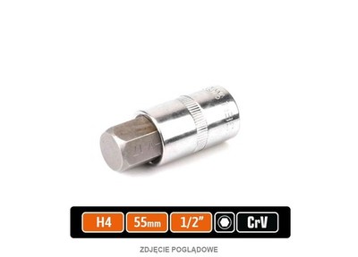 TEGER H4 HEX Steckschlüssel 1/2'' 55 mm
