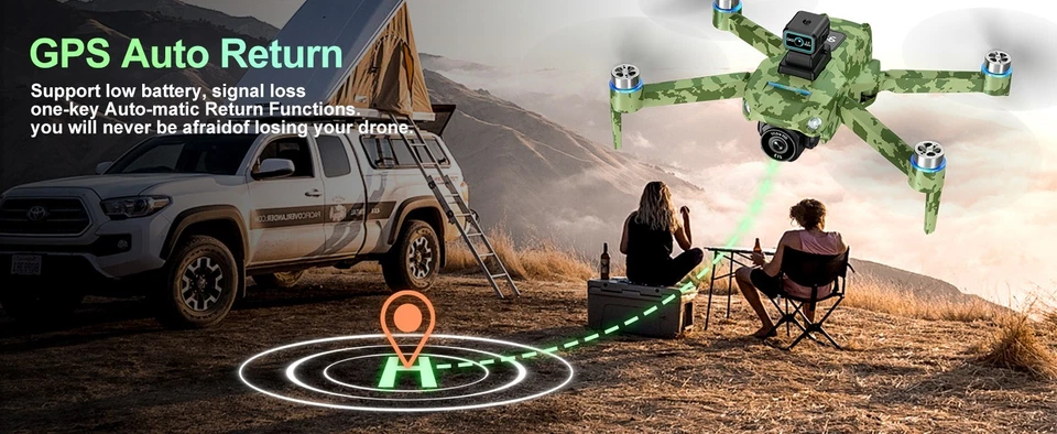 S159 Drone GPS 5G WIFI FPV 4K HD Dual Camera 360° Obstacle Avoidance Quadcopter - Image 2 of 4