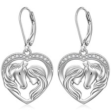 Horse Earrings for Women Horse Gifts for Women Earrings Sterling Silver Weste...