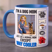 11oz Dog Lover Coffee Accent Mug - Personalized Gifts For Dog Mom Coffee