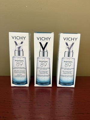 Lot of 3 Vichy Mineral 89 Fortifying and Plumping Daily Booster 2.53oz Exp 04/27