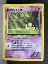 Pokemon Gym Challenge Set #94/132 Sabrina's Abra (94) MP on eBay