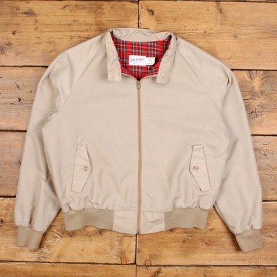 Vintage Four Seasons Bomberjacke L 90s Windbreaker Raglan USA Made Beige