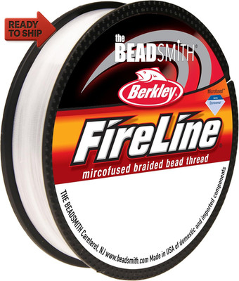 The Beadsmith Fireline by Berkley   Micro-Fused Braided Thread   6Lb. Test, 006 
