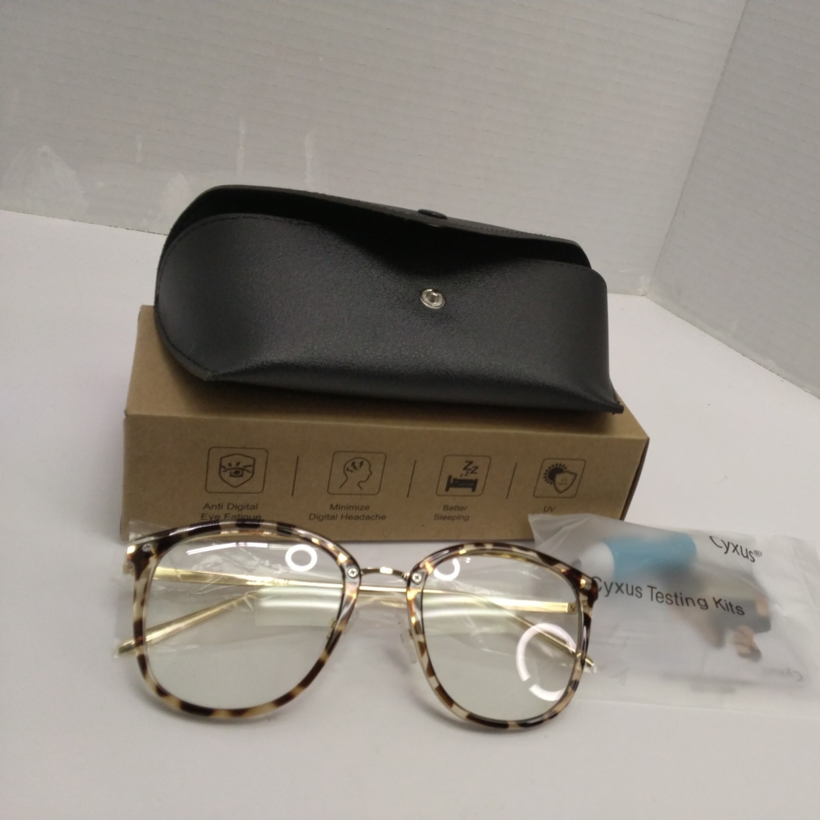 Cyxus Blue Light Blocking Glasses Black Model 8169 for Adults 51-21-140-image