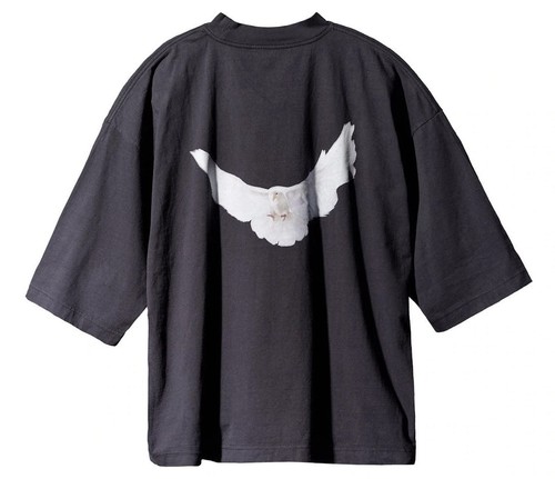 Yeezy Gap Engineered by Balenciaga Dove 3/4 Sleeve Tee Black Size Medium OS