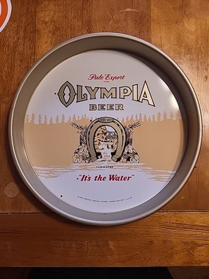 Olympia Beer Vintage Metal Serving Tray 13 Inch Capital Brewing Co. Washington