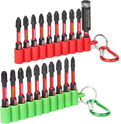 Impact Phillips Screwdriver Bits Set,20 Pieces 2 Magnetic(Ph1/Ph2/Ph3) S2 Steel 