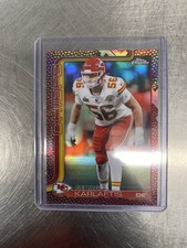2025 Topps Chrome Football George Karlaftis #152 Pig Skin Refractor