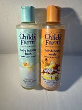 Child’s Farm Sensitive Skin Bubble Bath/Body Hair Wash Bundle New Unused