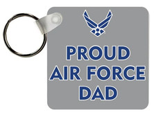 proud air force dad key chain ring made in usa