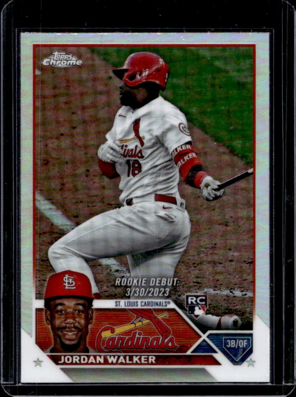 2023 Topps Chrome Update Jordan Walker RC Refractor Rookie #USC150 Cardinals
