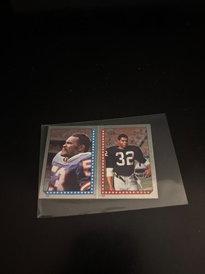 Marcus Allen, Harry Carson 1986 Topps Stickers