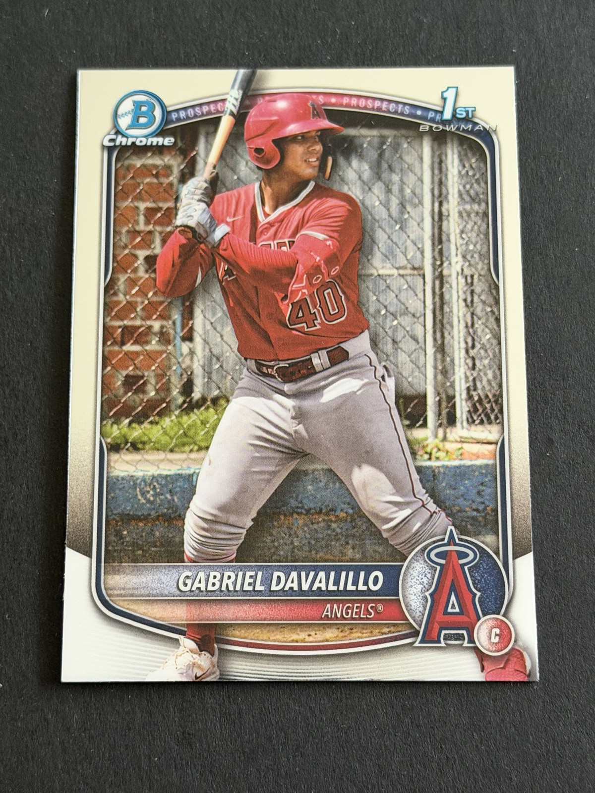 2025 Bowman Chrome #BCP-178 Gabriel Davalillo Los Angeles Angels