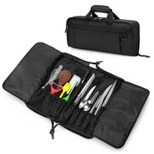 Chef Knife Bag with Lockhole  17  6 Slots, Chef Bag for Knife Storage, Trav...