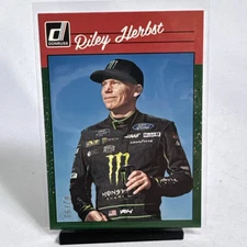 2023 Donruss #163 Riley Herbst Green /99 NM-MT NASCAR Parallel Card