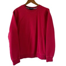 Vintage LANDS END Mens Sweatshirt M 38-40 Crew Neck Pullover Solid Plain Blank